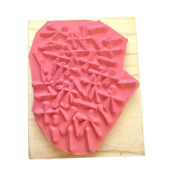 The Moon Rose Abstract Artistic Pattern Rubber Stamp - Picture 2 of 3